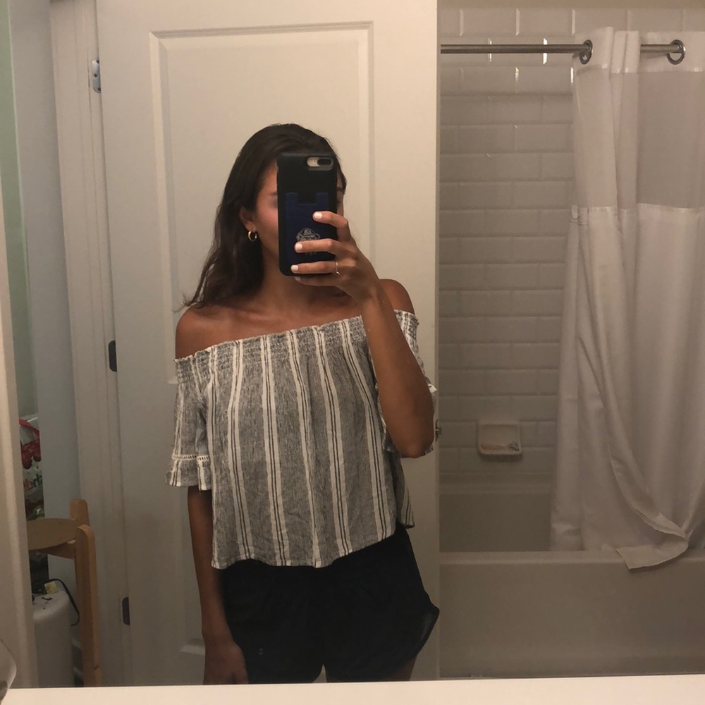 bershka off the shoulder top